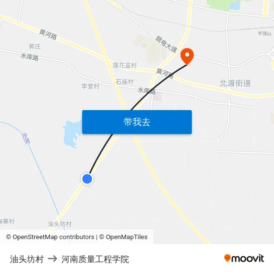 油头坊村 to 河南质量工程学院 map