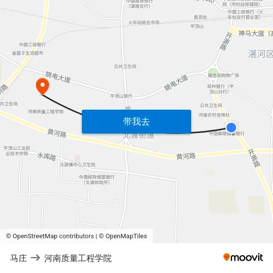 马庄 to 河南质量工程学院 map