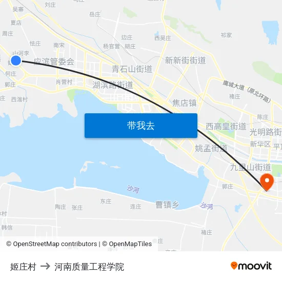 姬庄村 to 河南质量工程学院 map