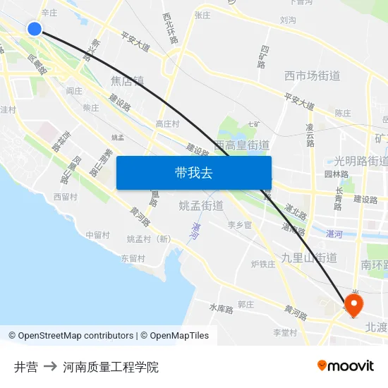 井营 to 河南质量工程学院 map