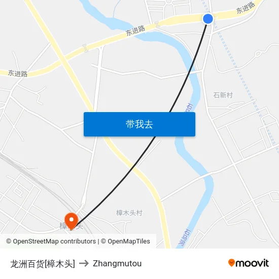 龙洲百货[樟木头] to Zhangmutou map