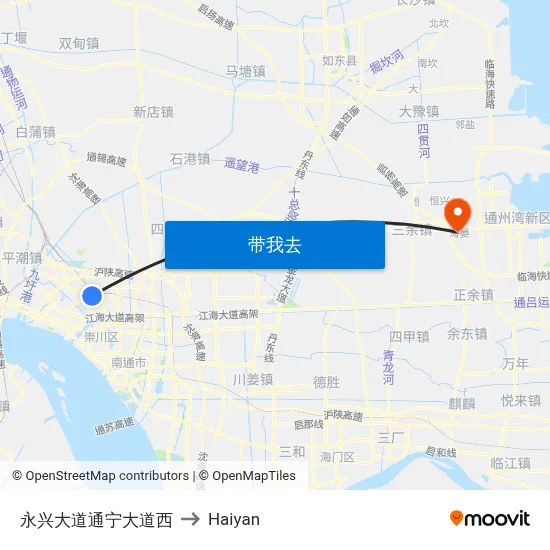 永兴大道通宁大道西 to Haiyan map