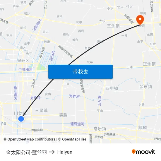 金太阳公司·蓝丝羽 to Haiyan map