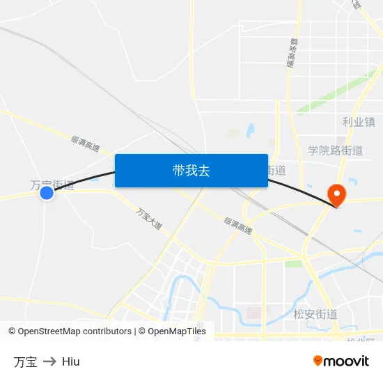 万宝 to Hiu map