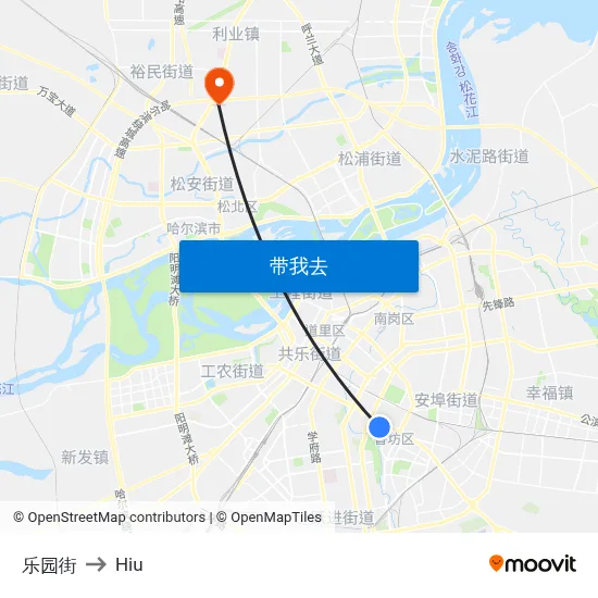 乐园街 to Hiu map