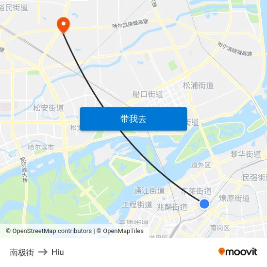 南极街 to Hiu map