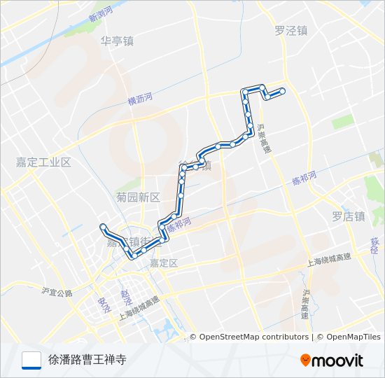 嘉定62路 bus Line Map