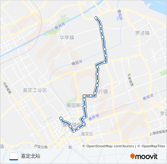 嘉定68路 bus Line Map
