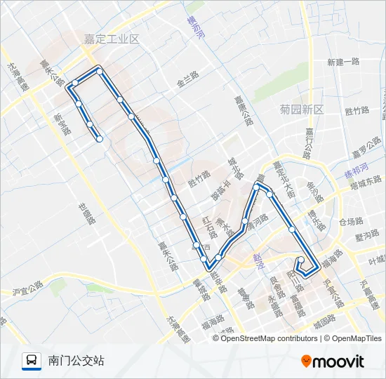 嘉定56路 Bus Line Map