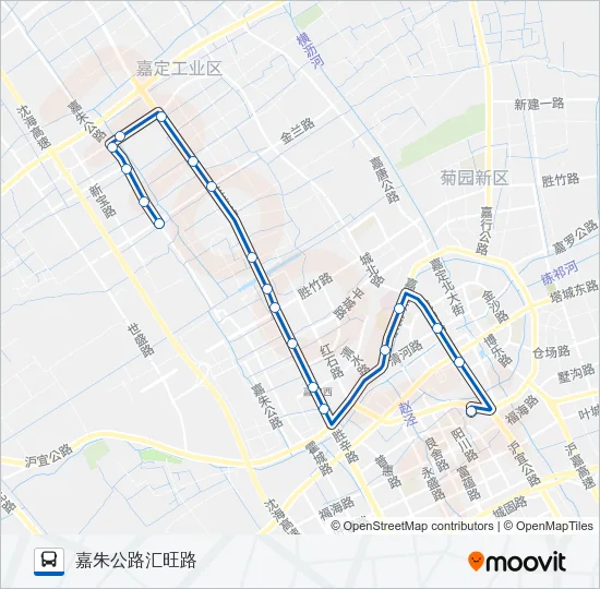 嘉定56路 Bus Line Map