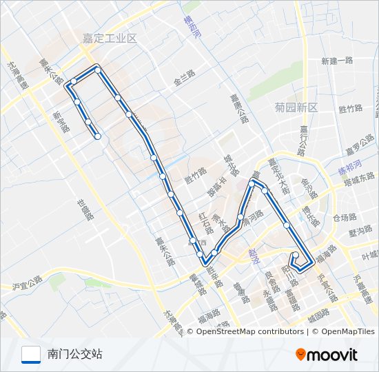 嘉定56路 bus Line Map