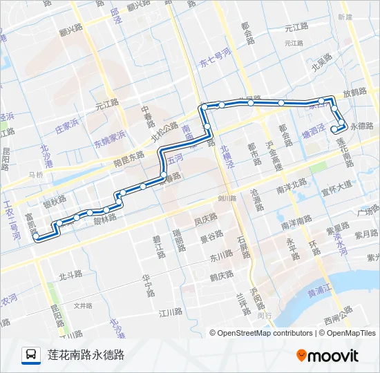 闵行37路B线 Bus Line Map