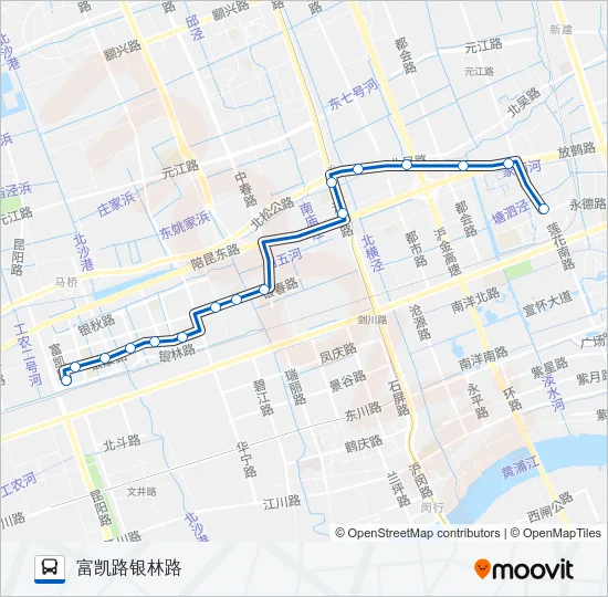 闵行37路B线 Bus Line Map