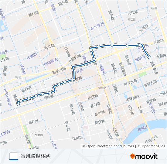 闵行37路B线 bus Line Map