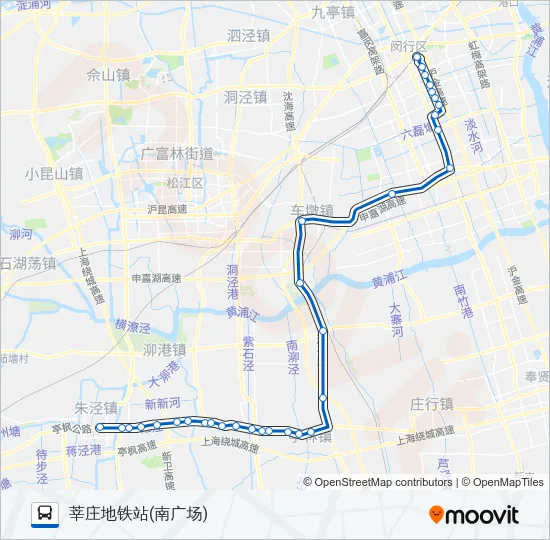 莘金专线 Bus Line Map