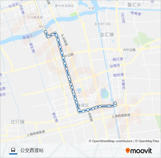 奉贤15路 Bus Line Map