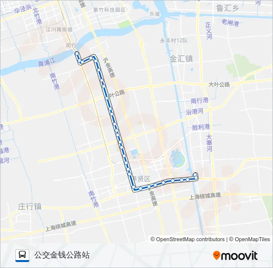 奉贤15路 Bus Line Map
