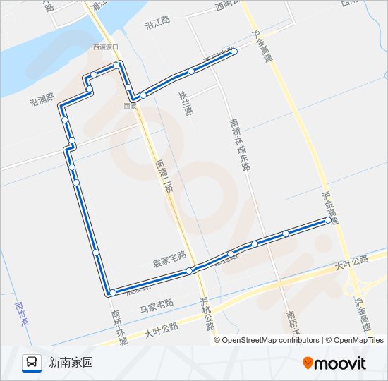 公交奉贤35路的线路图