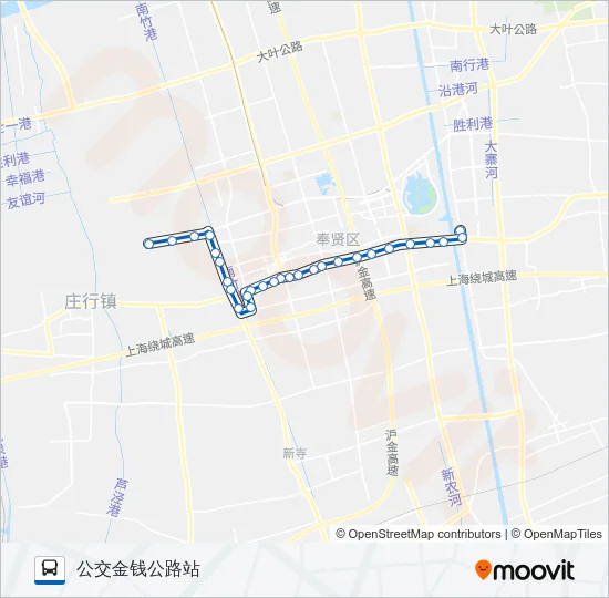 奉贤1路 Bus Line Map