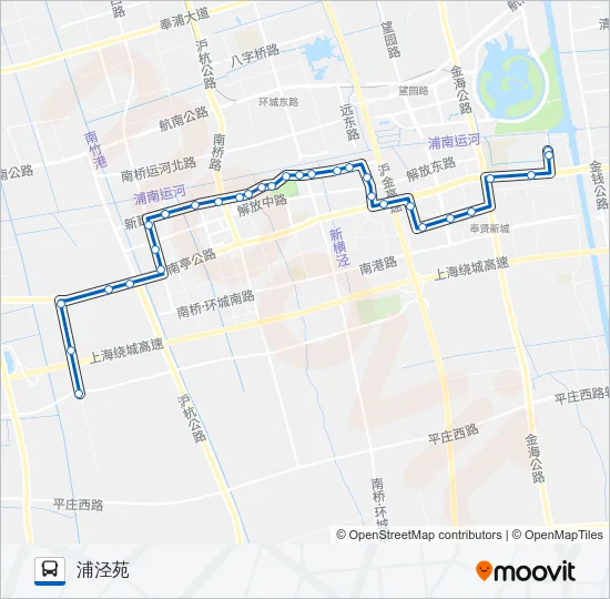 奉贤4路 Bus Line Map