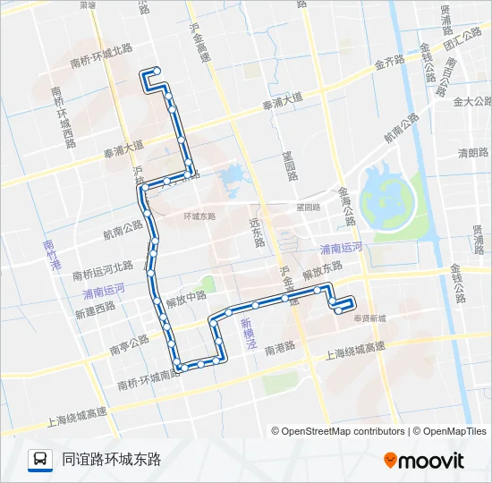 奉贤3路 Bus Line Map