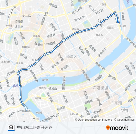 公交33路的线路图