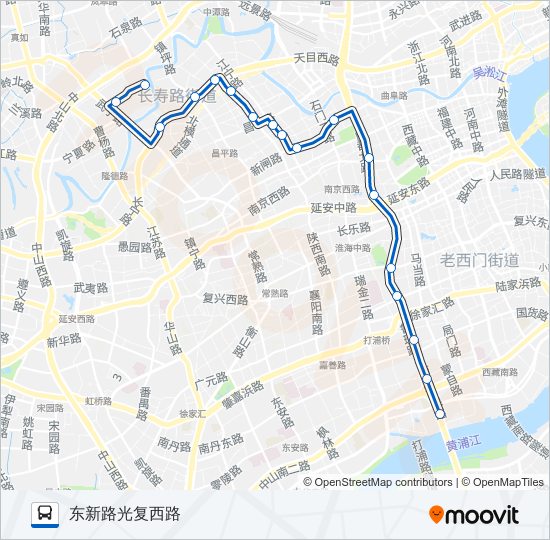 公交36路的线路图