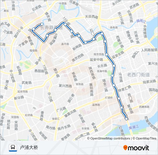 公交36路的线路图