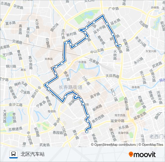公交40路的线路图
