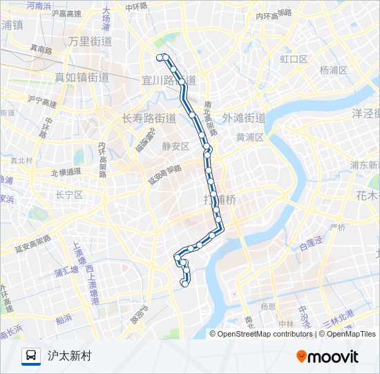 公交41路的线路图