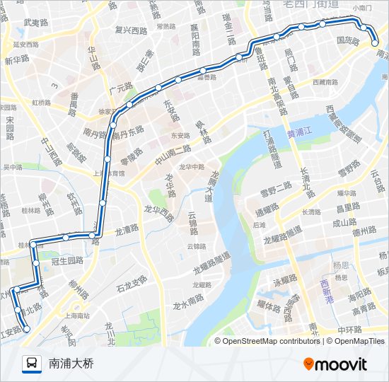 公交43路的线路图