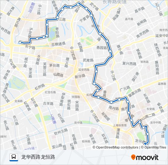 公交44路的线路图