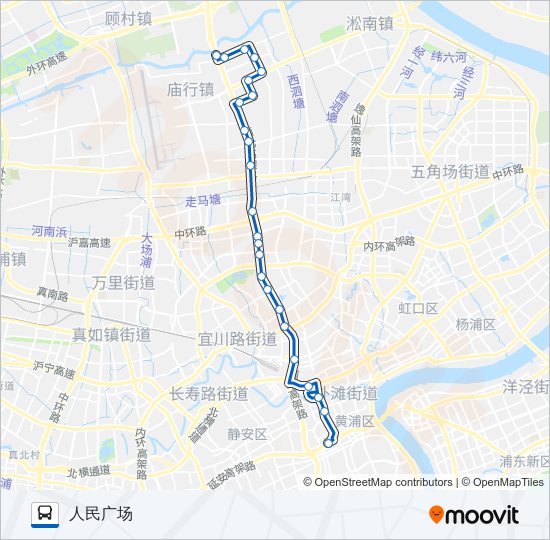 公交46路的线路图