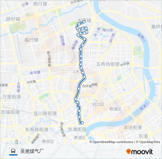 52路 Bus Line Map