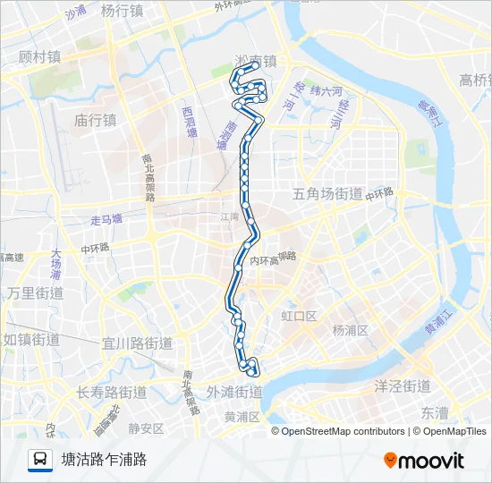 52路 Bus Line Map