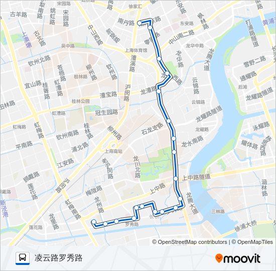 公交56路的线路图