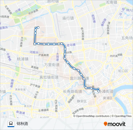 58路 Bus Line Map