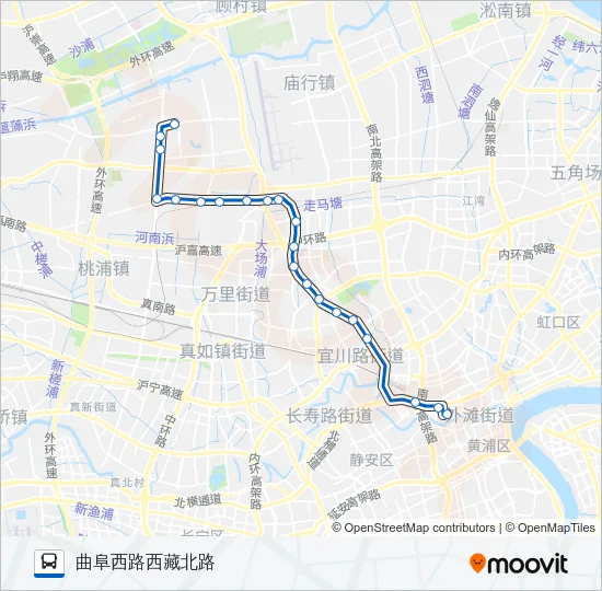 58路 Bus Line Map