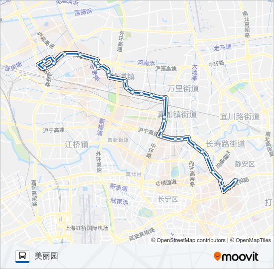 公交62路的线路图