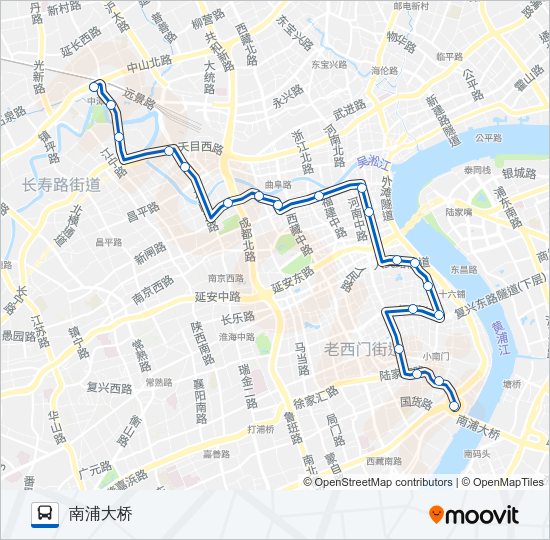 公交64路的线路图