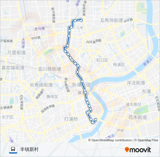 66路 Bus Line Map