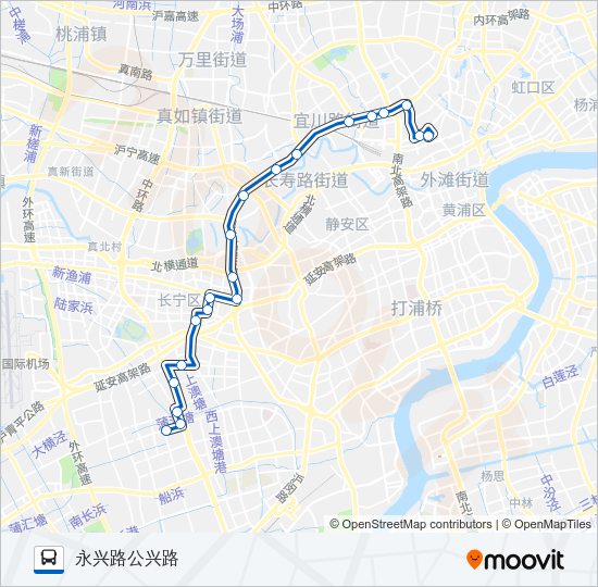 公交69路的线路图