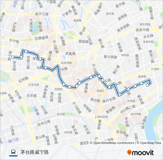 72路 Bus Line Map