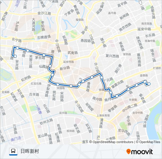 公交72路的线路图