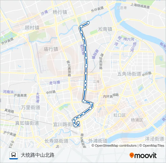 98路 Bus Line Map