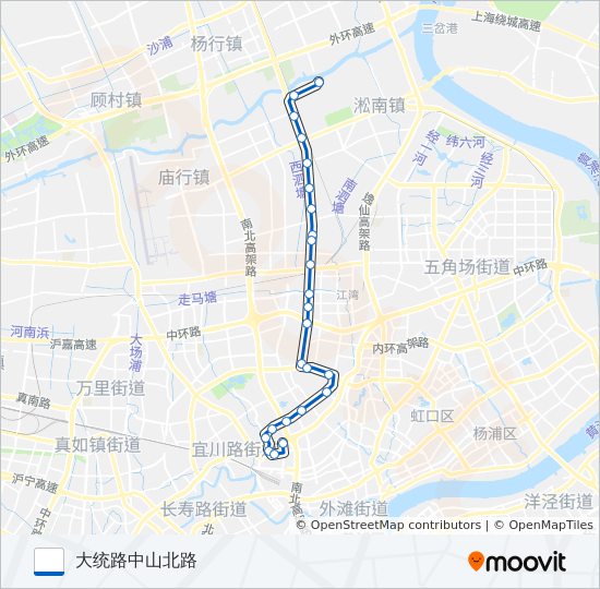 98路 bus Line Map