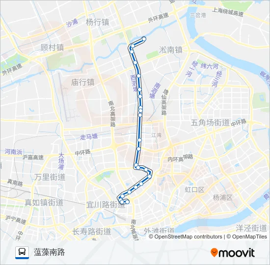 98路 Bus Line Map