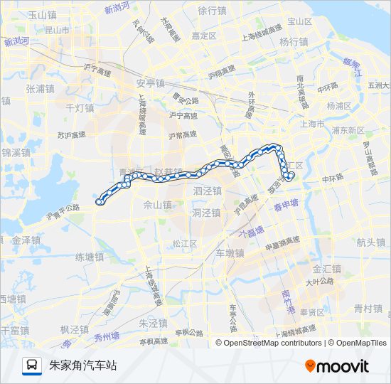 上朱线 Bus Line Map