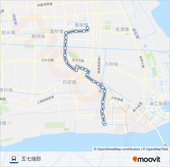 公交南七路的线路图