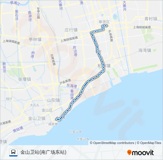 公交南卫路的线路图